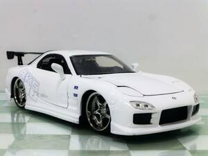 ワイルドスピード■JADA TOYS 1/24 1993 MAZDA RX-7 WHITE■マツダ