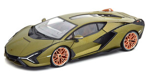 burago 1/18 Lamborghini Sian FKP37 2020 olive green Lamborghini si Ambler go