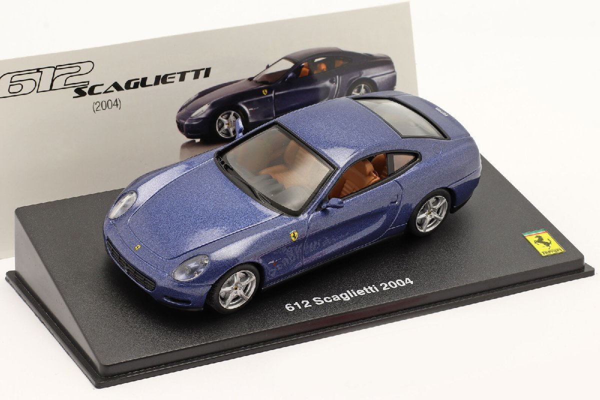 1/43 Scale Model Ferrari 612 Scaglietti Gold Chrome Plated