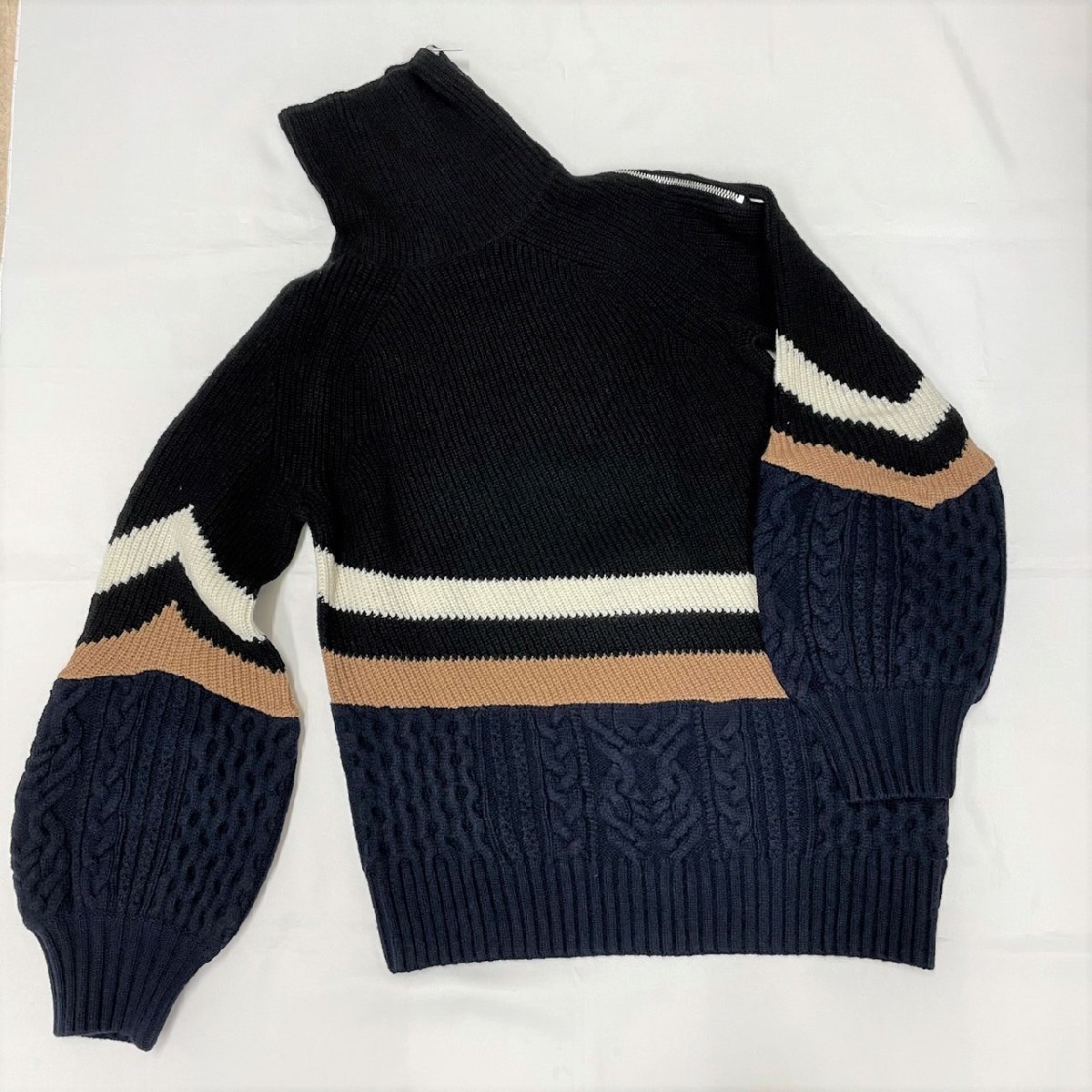 ❤️のアイテムを❤️ sakai ニットコンビベスト size www.m