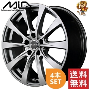 ホイール4本セット MID Euro SPEED F10 (MG0) 16インチ 6.5J PCD:100/5H インセット:48 ユーロスピード F10