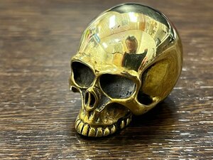  латунь латунь Skull рукоятка трансмиссии Harley Ame машина ключ ключ верх каркас трость эмблема орнамент рычаг переключения скоростей механизм ручка старый машина hot удилище 