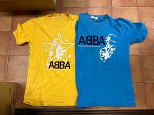 世界超激レア！海外でも３００＄オーバー！ アバ abba Tシャツ 両方ともSサイズ ディスコ セブンティーズ ７０’ｓ