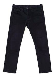 LOUNGE LIZARD ラウンジリザード ブラック ストレッチデニムパンツ TWIN POWER STRETCH 製品染め SKINNY LEG 6914