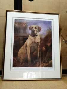 Art hand Auction Dog painting/print by unknown artist, Artwork, Painting, others