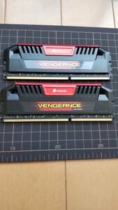 【極めて美品】 メモリ 「CORSAIR VENGEANCE PROシリーズ DDR3 2400 PC3-19200 8GBx2枚＝16GB （CMY16GX3M2A2400C11R）」
