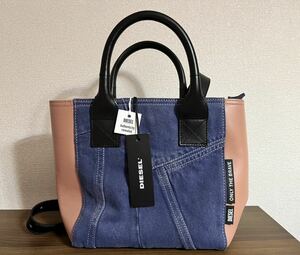 ディーゼル トートバッグ 【LEENA XS】 X08067 P4219 ブルー×ピンク系 (H0507 BLUE/PINK) DIESEL