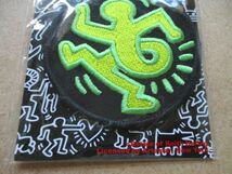 【ライセンス品】00s キースへリングKEITH HARINGパッチ刺繍ワッペン/人Artestar.NYデッドストック地下鉄ストリートアートARTユニクロ S11_画像3