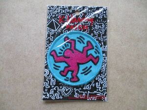 【ライセンス品】00s キースへリング KEITH HARING パッチ刺繍ワッペン/Artestar.NYデッドストックC地下鉄ストリートアートARTユニクロ S11