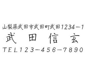 12 即決 住所印 住所判 ゴム印 スタンプ はんこ 送料込