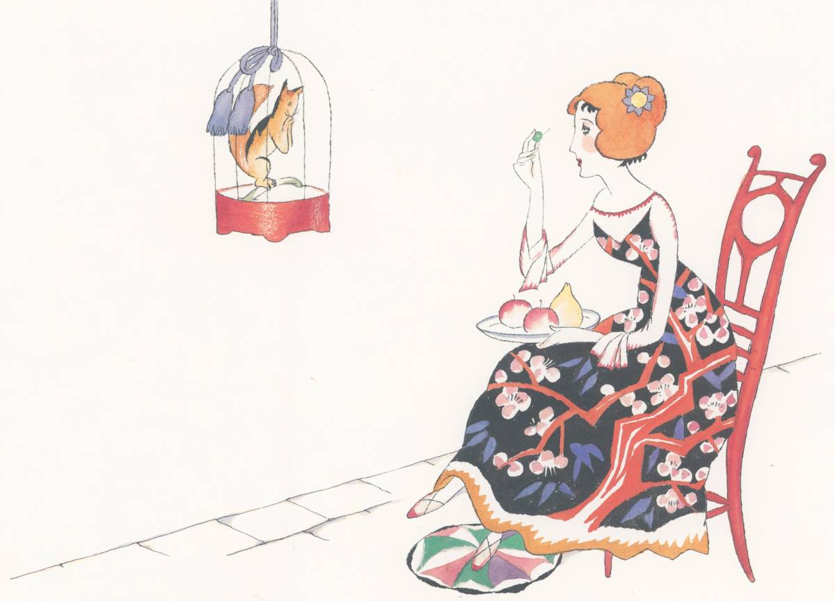 Neuer hochwertiger Druck von Yumeji Takeshitas „Squirrel’s Monologue unter Verwendung spezieller Techniken, Holzrahmen, photokatalytische Behandlung, und drei weitere Hauptfunktionen, Sonderpreis 1980 Yen (inkl. Versand) Jetzt kaufen, Kunstwerk, Malerei, Andere