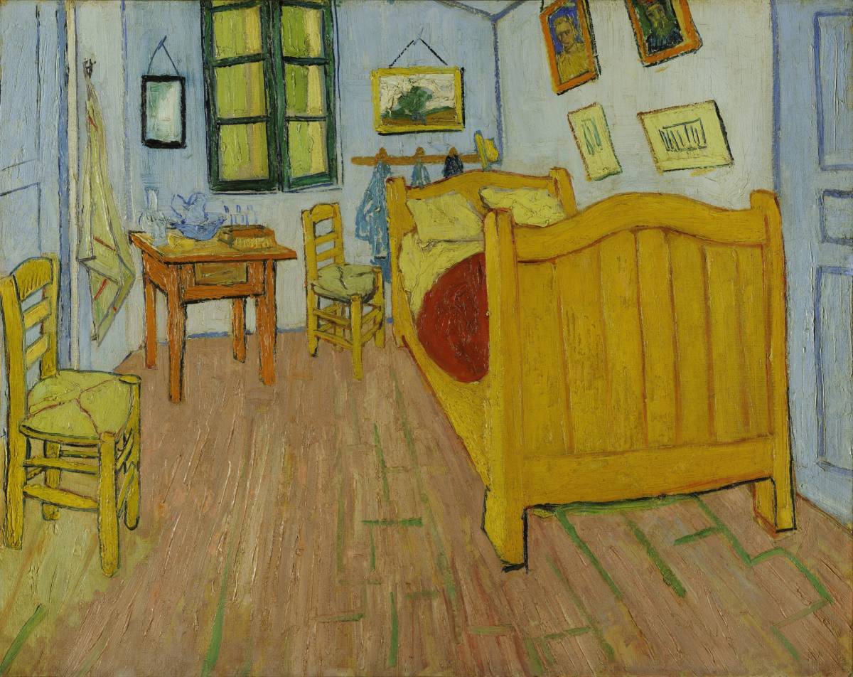 Nouvelle impression de haute qualité de Van Gogh Van Gogh's Bedroom (1) utilisant des techniques spéciales, cadre en bois, traitement photocatalytique, et trois autres fonctionnalités majeures, prix spécial 1980 yens (frais de port inclus) Achetez-le maintenant, Ouvrages d'art, Peinture, autres