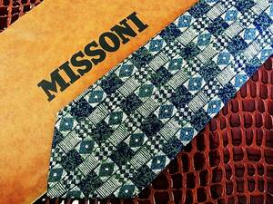 E1915Ｎ●美品●ミッソーニ【色の魔術師☆ＭＩＳＳＯＮＩ】ネクタイ