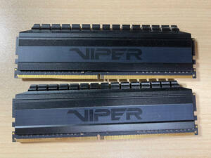 Patriot Memory Viper4 Blackout Series DDR4 3600MHz PC4-28800 32GB (2 x 16GB) デスクトップ用メモリ PVB432G360C8K