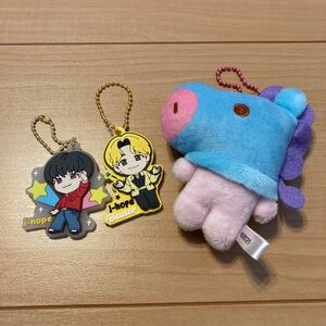 TinyTAN J-HOPE ラバーマスコット MANG ふわふわマスコットBT21 3点セット