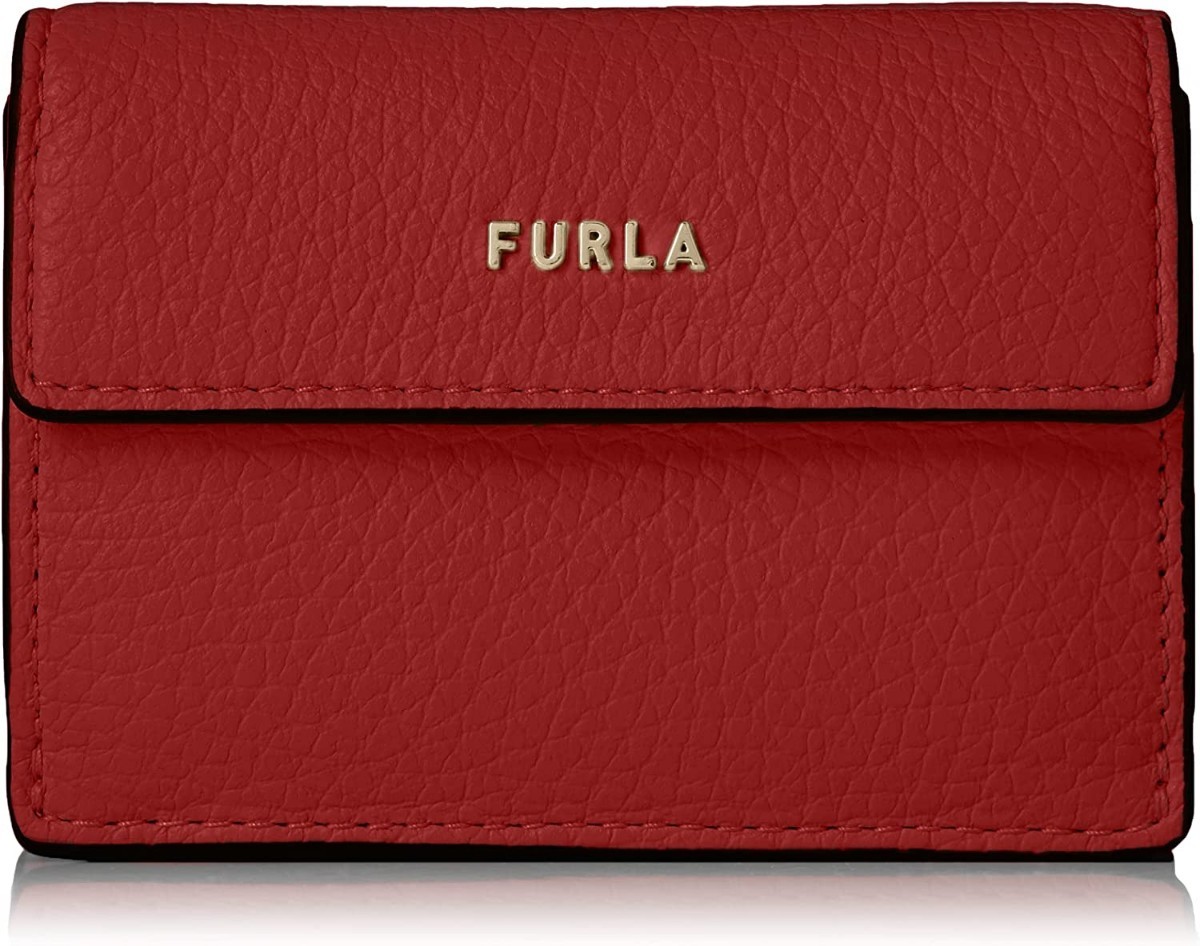 新品】 FURLA BABYLON 三つ折り財布 レッド系 ボルドー エンジ