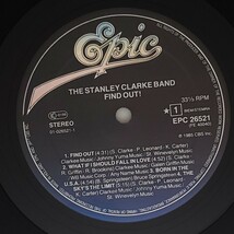 良盤屋◆LP◆蘭 輸入盤 スタンリー・クラーク・バンド　The Stanley Clarke Band/Find Out!/1985◆Synth-pop◆J-2592_画像8