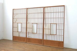 R-063728 antique fittings .. put on .. exist peace . production make shoji door 3 pieces set ( sliding door )