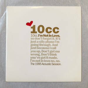 ■1995年 UK盤 オリジナル 新品 10cc - I'm Not In Love (The 1995 Acoustic Session) 7”EP Red Vinyl AVEX S2 Avex UK