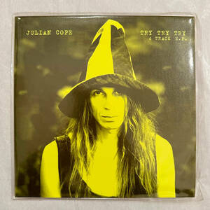 ■1995年 UK盤 オリジナル 新品 Julian Cope - Try Try Try 4 Track E.P. 7”EP Yellow Vinyl ECS 11 Echo