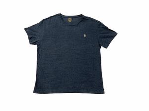 POLO RALPH LAUREN インディゴ ワンポイント Tシャツ ポニー ロゴ 刺繍 ポロ ラルフローレン RRL ビンテージ USA