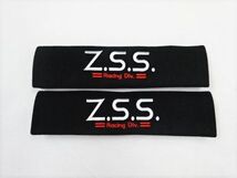 新品 在庫有 即納 Z.S.S. Racing Div. シートベルト パッド ショルダーパッド ブラック 黒_画像3