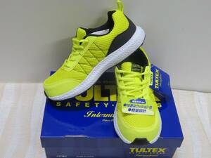  I tosTULTEX light weight design * resin . core safety shoes AZ-51653[019 yellow *25.0cm] regular price 4500 jpy . super special price, prompt decision 2680 jpy *