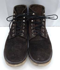 RED WING Red Wing boots 26cm USA8 black black suede 8174 Irish setter men's shoes ktsu