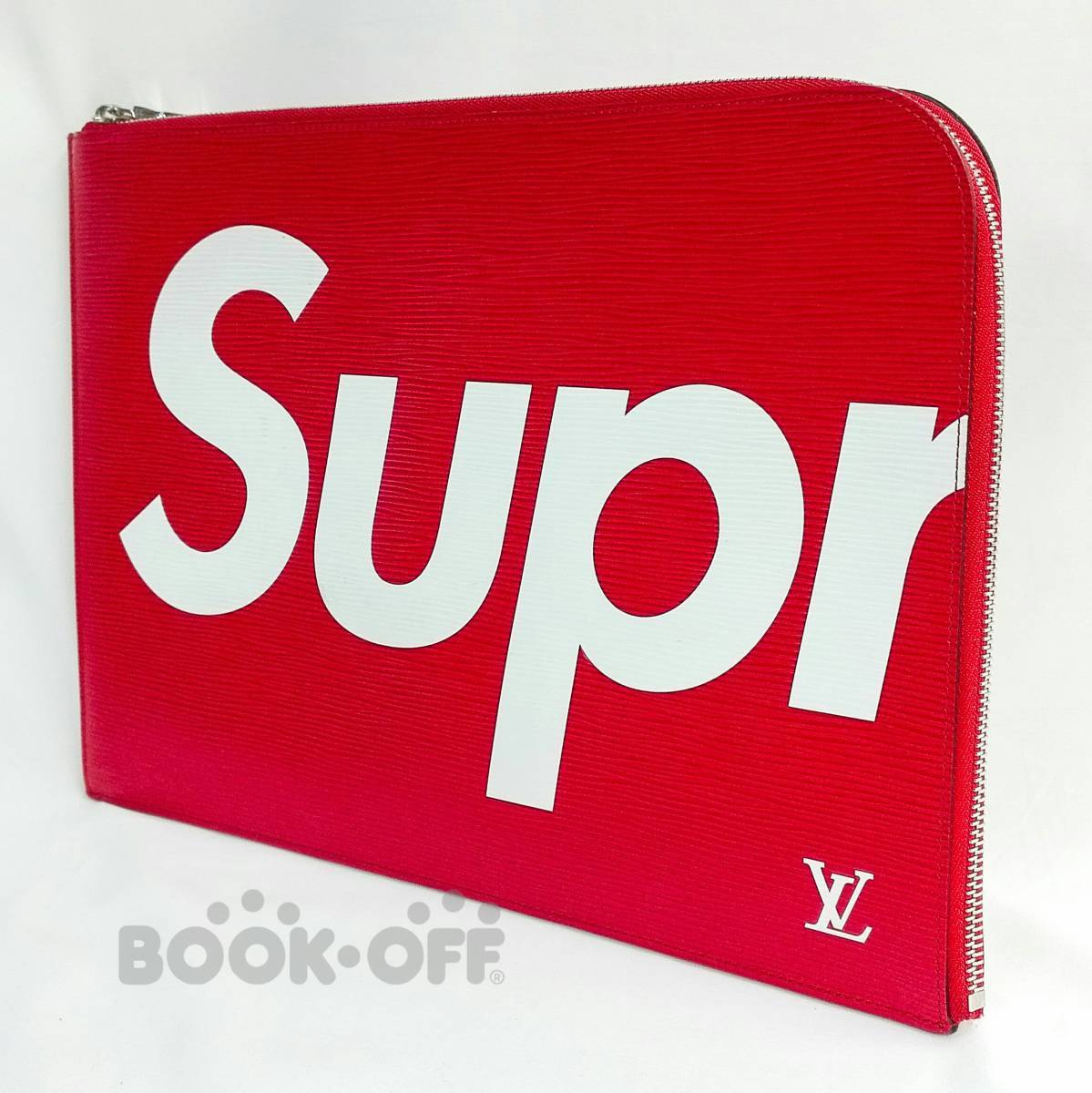 魅力的な LOUIS VUITTON×Supreme ルイヴィトン×シュプリーム ポシェット ジュールGM M67722 フランス製 エピ 赤 クラッチバッグ 11557 Supreme × Louis Vuitton クラッチバッグ