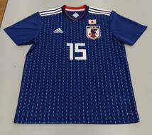 adidas/アディダス　サッカー日本代表　ホームレプリカユニフォーム　菅選手　Lサイズ_画像1