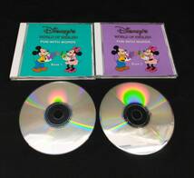 ジャンク Disney WORLD OF ENGLISH FUN WITH WORLDS ディズニー ワールドファミリー イングリッシュ CD カード セット 年代不明_画像3