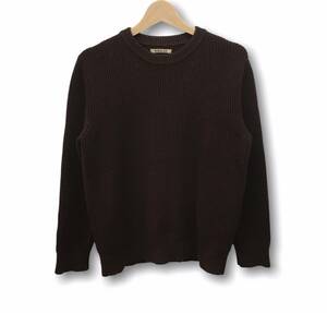 AURALEE 18A/W SUPER FINE WOOL RIB KNIT P/O オーラリー スーパーファインウールリブニットプルオーバー 3 ブラウン A8AP01RK