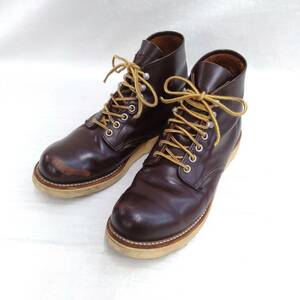 [90s] RED WING レッドウィング ワークブーツ アイリッシュセッター 茶 ブラウン US9 復刻 白四角犬タグ レースアップ 店舗受取可