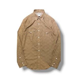 RRL RALPH LAUREN スリムフィットフローラルプリントウエスタンシャツ ラルフローレン 花柄シャツ Mサイズ