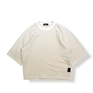 21AW STONE ISLAND short sleeved sweat shirts ivory ストーンアイランド ショートスリーブ スウェット アイボリー S 店舗受取可