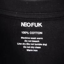 NEOFUK ネオフク メンズ 半袖Tシャツ 黒 ブラック 4 094-9337 ロゴプリント シンプル 店舗受取可_画像3