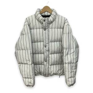 STUSSY STRIPE DOWN PUFFER JACKET 115602 ステューシー ダウンジャケット ストライプ サイズ L 店舗受取可