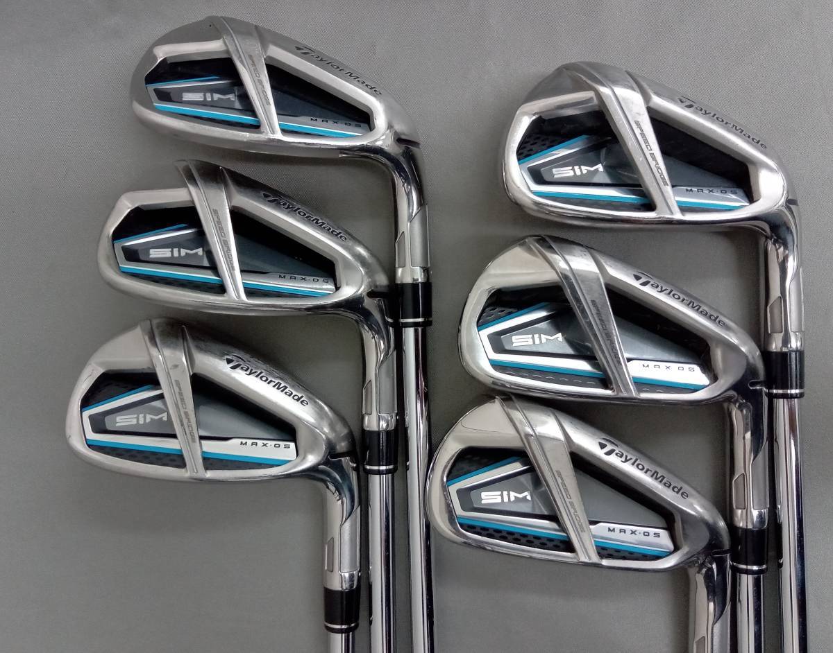 アイアンセット TaylorMade SIM MAX OS 6本セット シャフトKBS MAX 85 フレックスR 2020年式 テーラーメイド