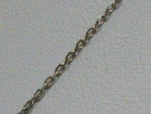 【4℃】silver 全長38cm 1.9g ダイヤ付 ネックレス 貴金属 アクセサリー 中古_画像3