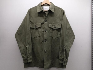 WTAPS ダブルタップス ユーティリティシャツジャケット カーキ系カラー SATIN WMILL-LS サイズ表記02 19AW 綿100%