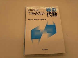 カバーに傷みあり。 これだけはつかみたい線形代数 来嶋大二