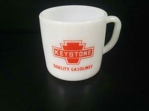 Keystone Gasoline Fedral Mug キーストーン 60年代 マグカップ フェデラル ガソリン ミルクガラス