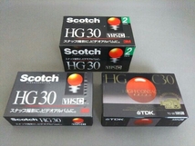 ジャンク ビデオカセットテープ 4本セット scotch TDK_画像1