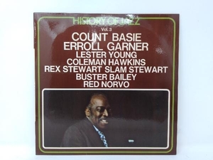 HISTORY OF JAZZ Vol.3 COUNT BASIE・ERROLL GARNER・LESTER YOUNG・COLEMAN HAWKING・REX STEWART SLAM STEWART・BUSTER BAILEY (LP)