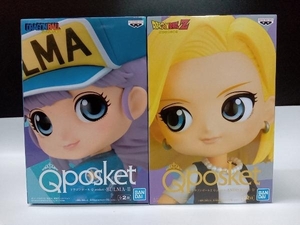 未開封品 【Bカラーver.セット】ドラゴンボール Q posket BULMA ANDROID 18 【ブルマ&人造人間18号】フィギュア