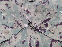 U.S.NAVY Working Uniform Type3 ゴアテックスパーカー フィールドジャケット メンズ XSサイズ カーキ デジタル迷彩柄_画像6