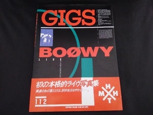 ★初版 　ボウイ BOOWY 写真集 GIGS　1987年11月20日発行