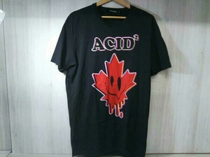 夏 DSQUARED 2 ディースクエアード 2 半袖Tシャツ S74GD0545 19AW ACID TEE L 黒 ブラック