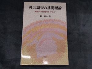 社会調査の基礎理論 新睦人