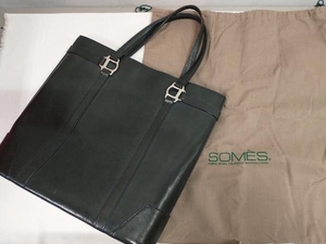 SOMES SADDLE ソメスサドル スクエアトートバッグ SQ-01 グリーン 保存袋付き 日本製